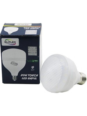MiraLive Elitled El-08-Y2 20W Torch LED Bulb Ampul Beyaz - 6400K E27 2200 Lümen 20.000 Saat Ömür (4887)
