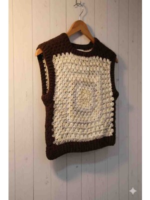 Linas Collection El Yapımı Motifli Kadın Süveter