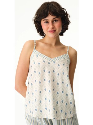 Penti Renkli Serenity Floral Atlet Pijama Üstü