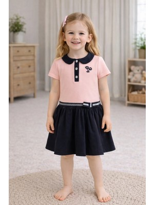 GMG Collection Baby Moes Çiçek Düğmeli Elbise