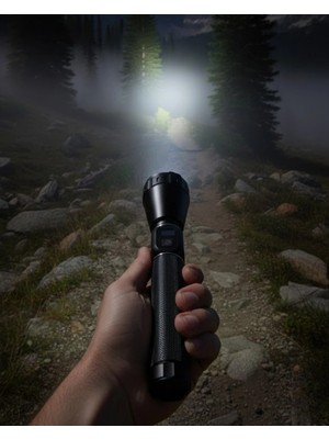 MiraLive Yüksek Güçlü LED El Feneri Şarjlı 6000 Lümen Acil Durum Seti