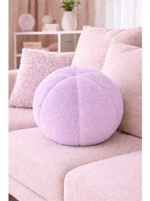 Chizgy Peluş Top Yastık Welsoft Dekoratif Kırlent Yumuşak Yuvarlak Minder Ev Dekoru Şık Tasarım