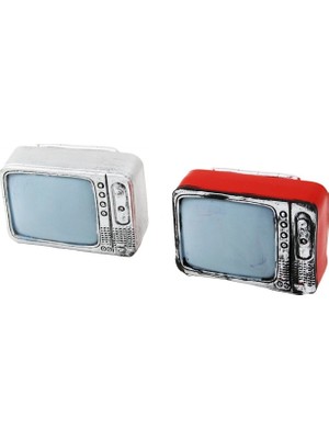 MiraLive Televizyon Vintage Dekoratif Biblo - Renkli 9X6CM Reçine (4887)