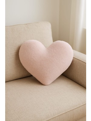 Chizgy Welsoft Kalp Yastık Dekoratif Peluş Yumuşak Süs Yastığı Pofuduk Ev Dekoru Hediyelik