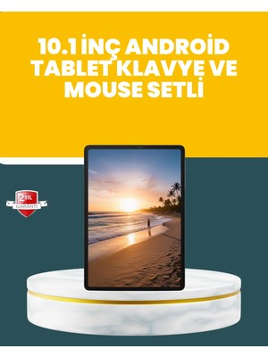 10.1 Inç IPS Ekranlı Android Tablet Bilgisayar Seti