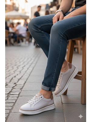 Pepita M643 Rahat Hafif Günlük Sneaker Hakiki Deri Erkek Ayakkabı