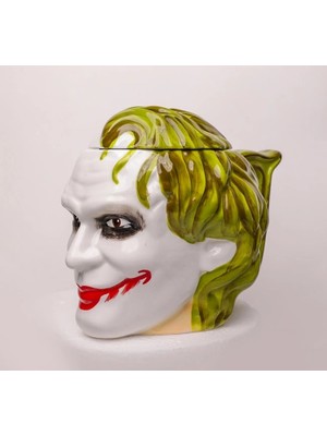Derin Stok 3D Kapaklı Joker Tasarımlı Porselen Kupa Bardak ALK4516
