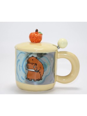 Magicool 3D Capybara Desenli Porselen Kupa Bardak ALK4501