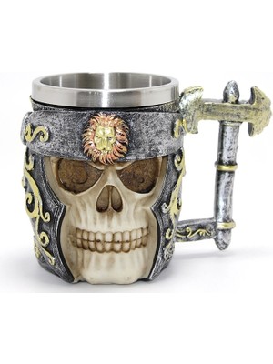 Derin Stok Şövalye Tasarım Içi Paslanmaz Çelik Kupa Bardak ALK4366