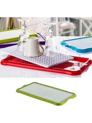 Pratik Lavabo Tezgah Üstü Bulaşık Kurutmalığı Süzmatik 22X40 cm