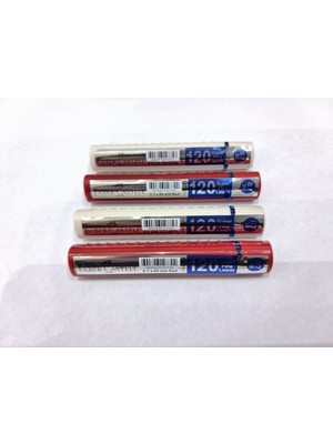 Faber-Castell Faber Castell Grip Min 0,7 2b 60 mm 120'LI Tüp 4 Adet(2 Beyaz 2 Kırmızı)