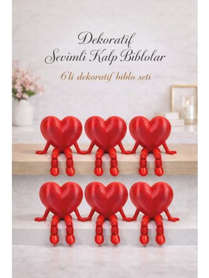 Flow Home Dekoratif 5’li Biblo Seti Hareketli Ayaklı Masa Üstü Süsü Raf Dekoru Modern Ev Dekorasyonu Hediye