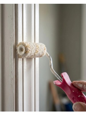 Verto 10 cm Mini Boya Rulosu Seti 6 Adet Yedek Rulo Hediyeli Dar Alan Boyama Rulo Fırça