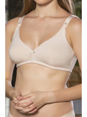 MiraLive Ten Anne Için Konforlu Emzirme Sütyeni,pamuklutelsiz,süngersiz, Mom Bra