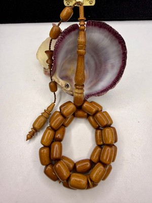 İskenderun Tesbih Muhammed Erden Usta Eseri Tertemiz Işçilikli Yılan Ağacı Tesbih