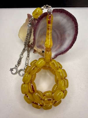 İskenderun Tesbih Traşlı Osmanlı Benzetmesi Sıkma Kehribar Tesbih