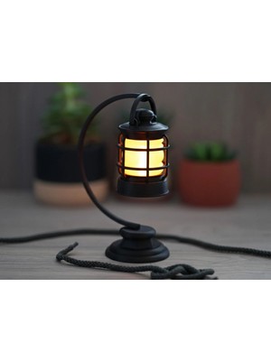 Silva Co Vintage Mini Masa Feneri – Ortam Işığı Dekoru (Led Mum Hediyeli)