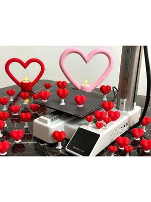 Silva Co Mini Kalp Heykelleri 2'li Set