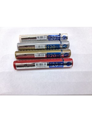 Faber-Castell Faber Castell Grip Min 0,7 2b 60 mm 120'LI Tüp 4 Adet(Beyaz Gri Gold Kırmızı)