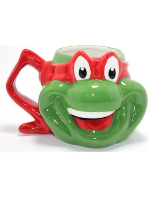 HERŞEYBURDAMODA Ninja Kaplumbağalar Raphael 3D Kabartmalı Kupa Bardak ALK4540
