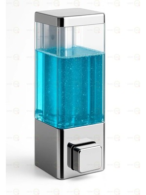 MAİN SHOP 1 Adet Yapışkan Veya Vidalı Seçenekli Doldurulabilir 350 ml Duvara Monte Manuel Sıvı Sabunluk M-53