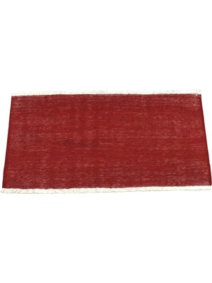 Zehra Abla Halı Yeni El Dokuma Tek Renk Kırmızı Afgan Yün Kilim 6957