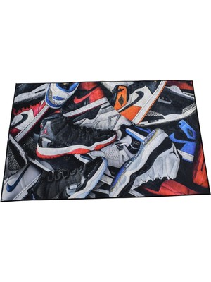 Zehra Abla Halı Yeni Lüks Dekoratif Digital Baskı Ayakkabı Tasarım Makine Halısı 6960