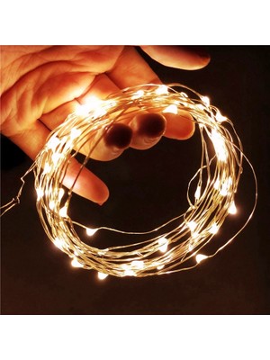 Oktay Sesal 5 Metre Gün Işığı Pilli LED Işık Gün Işığı LED Işık Yılbaşı Ağacı Işığı