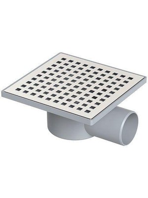Aesco Yer Süzgeci Kare 15X15 cm 70 mm Yandan Çıkışlı