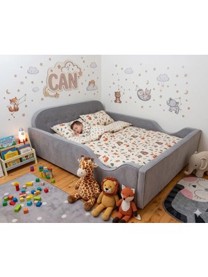 Puf Bebe Montessori 120 x 200 cm Mdf Çocuk Yatağı Yatak Dahildir