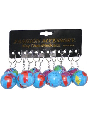 MiraLive 12 Adet Dünya Anahtarlık (4887)