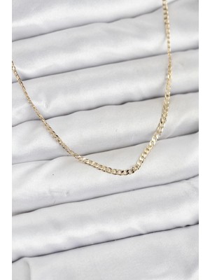 MiraLive cm 14K Gold Renk Pirinç Zincir Model Kadın Kolye - TJ-BKO10917