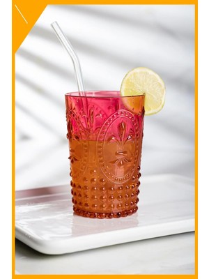 LTG Nova Kırılmaz Akrilik Bardağı 400 ml - Kırmızı Su Meşrubat ve Kahve Yanı Sunumu