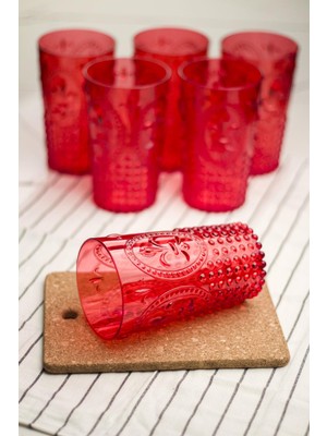 LTG Nova Akrilik 6'lı Uzun Bardak Seti - 750 ml Büyük Boy, Kırılmaz Su ve Meşrubat Bardağı