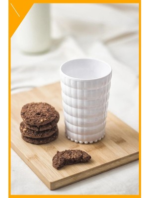 LTG Nova Allegra 6'lı Beyaz Kırılmaz Akrilik Bardak Seti 400 ml