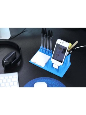 LTG Nova Telefon Standlı Masaüstü Organizer - 20X10 cm Çok Amaçlı Kalemlik ve Düzenleyici