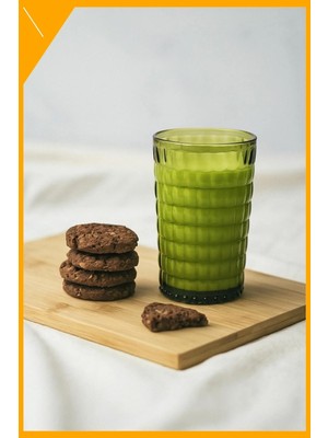 LTG Nova Allegra Koyu Yeşil 400 ml Kırılmaz Akrilik Bardak Seti 6'lı Kahve Yanı