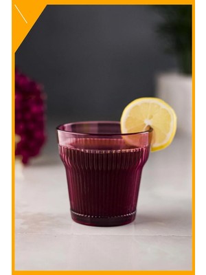 LTG Nova Mürdüm Rengi Kırılmaz Akrilik Sunum Bardağı 300 ml