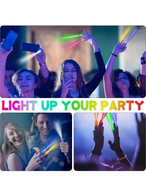 LTG Nova LED Işıklı Renkli Püsküllü Parmak Işığı 4 Renk 4 Adet