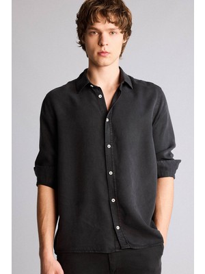 DeFacto Premium Tensel Gömlek H0767AX26SP