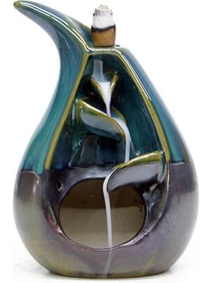 Epilons Seramik Dekoratif Şelale Geri Akışlı Tütsülük