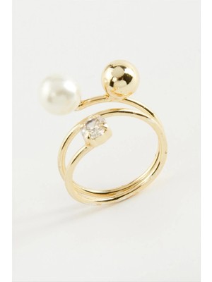 Hsc Bilişim Yuvarlak Inci Metal Yüzük