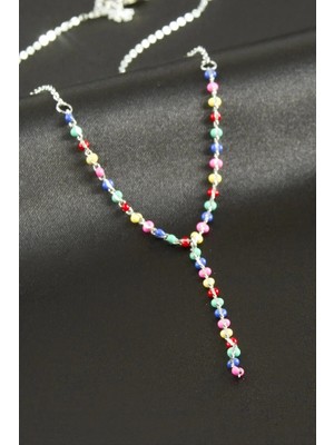 Hsc Bilişim Mineli Boncuklu Y Kolye