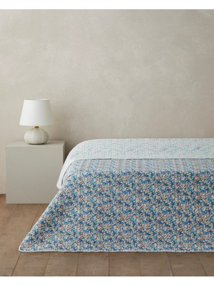 English Home Blossom Haze  Çift Kişilik Çok Amaçlı Örtü 200X220 cm Mor