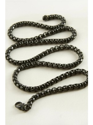 Hsc Bilişim Kare Zincir Çelik Kolye 45 cm