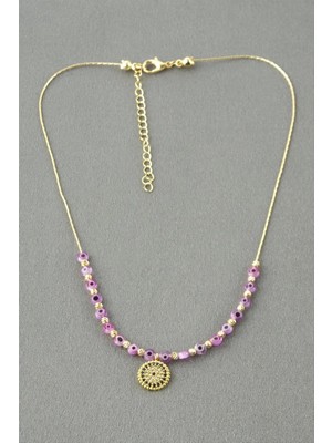 Hsc Bilişim Nazar Boncuklu Zirkon Taşlı Kolye