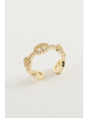 Hsc Bilişim Oval Zirkon Taşlı Yüzük