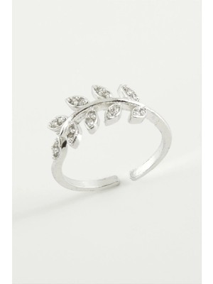 Hsc Bilişim Yaprak Zirkon Taşlı Yüzük