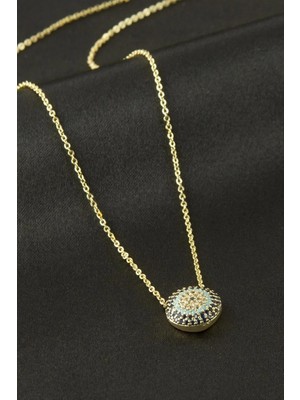 Hsc Bilişim Nazar Zirkon Taşlı Kolye