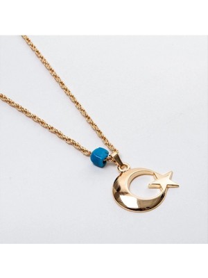 Hsc Bilişim Ay Yıldız Figürlü Kolye